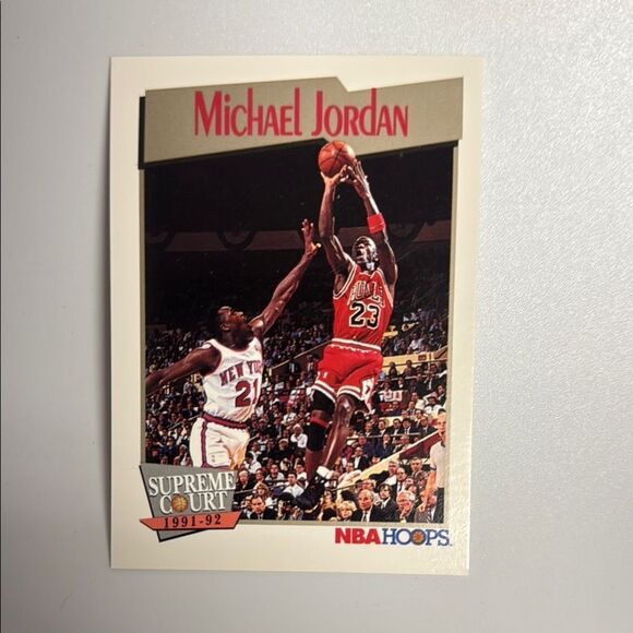 Michael Jordan NBA Hoops 1991-92 Trading Card Supreme Court mint condition - Picture 1 of 4